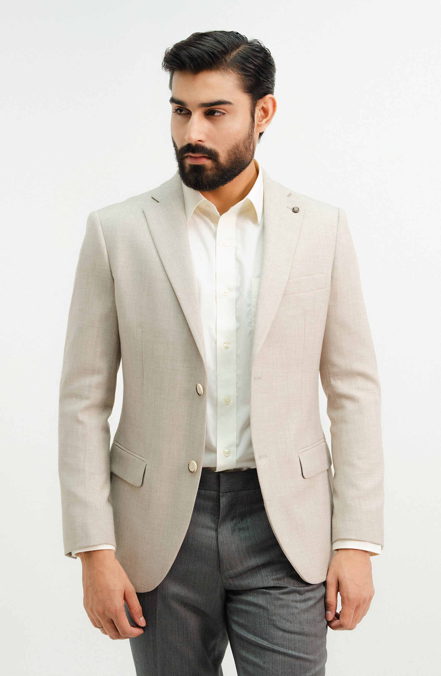 Twill Textured Blazer – Cambridge Shop