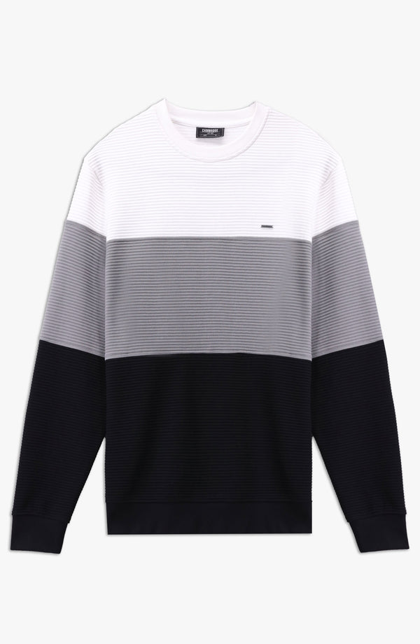 Ottoman Cross Sweatshirt Regular Fit - White