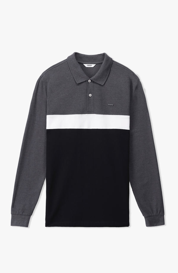 Stretch Cross Polo Smart Fit - Black