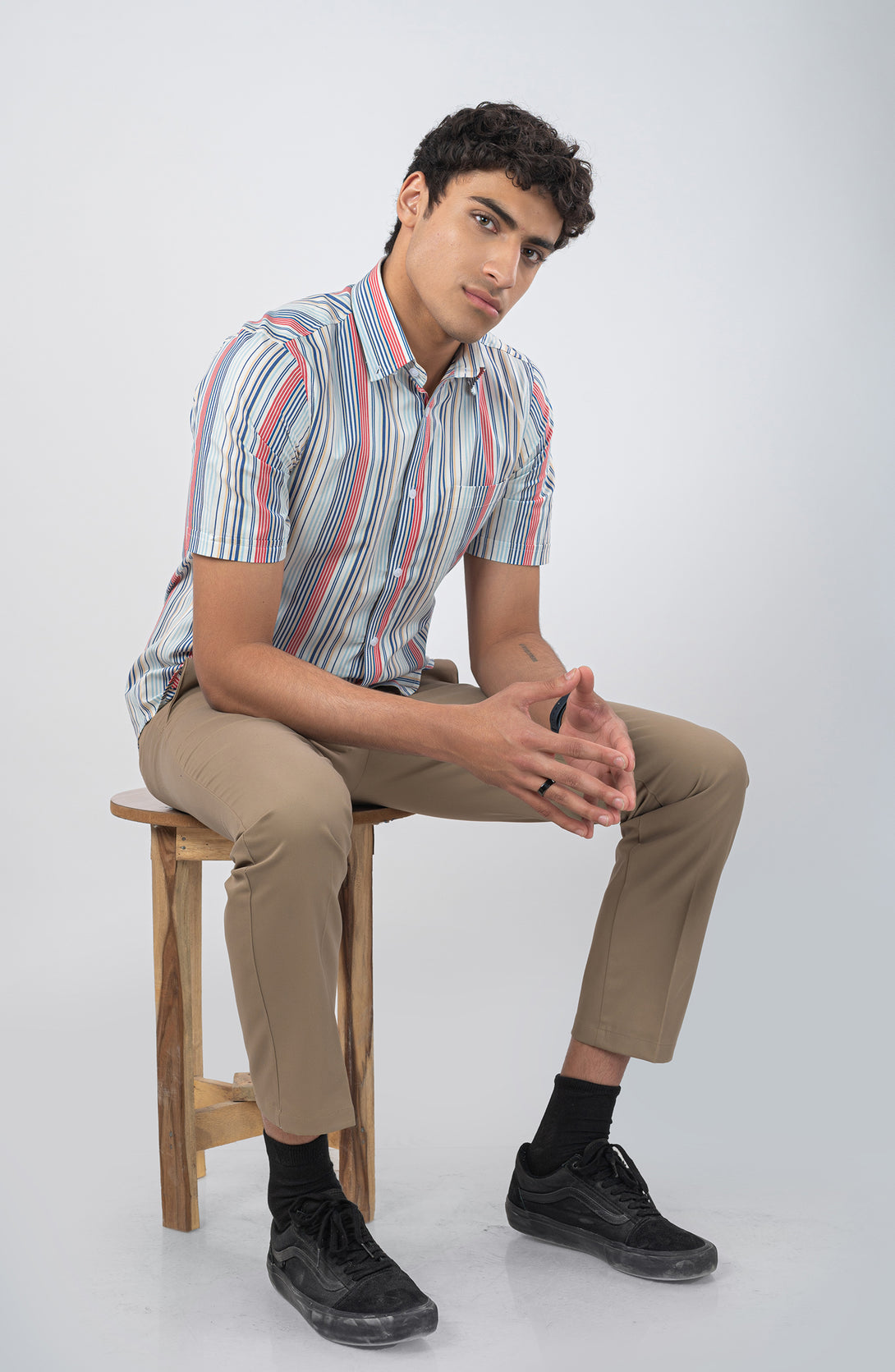 Beige Stripes Yarn Dyed Shirt – Cambridge Shop