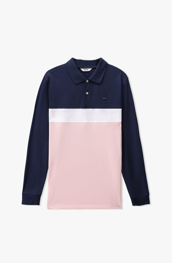 STRETCH CROSS POLO - NAVY