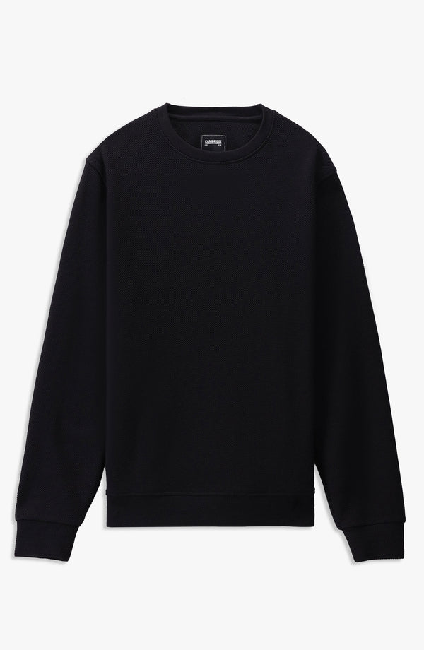 Jumbo Pique Sweatshirt Regular Fit - Black