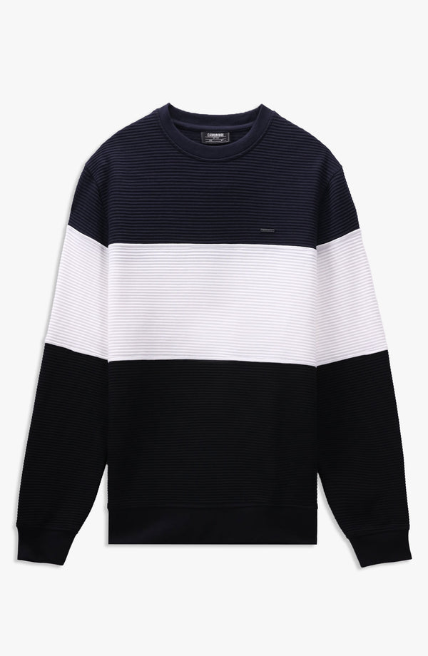 Ottoman Cross Sweatshirt Regular Fit - Navy Blue