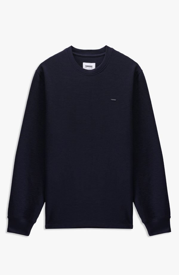 Ottoman Sweatshirt Regular Fit - Navy Blue