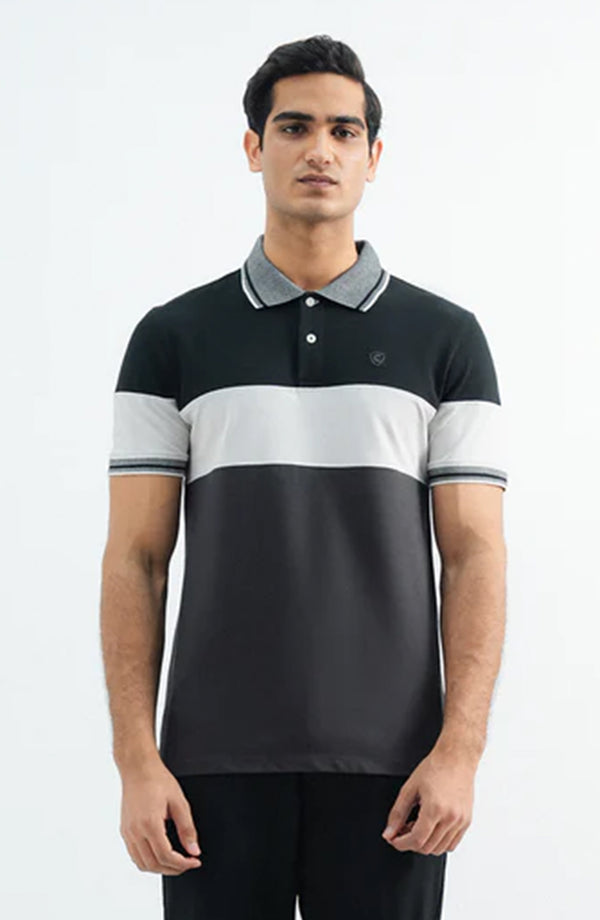 Stretch Cross Polo - Black