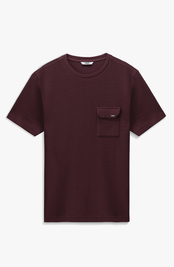 Pocket Crew Regular Fit -  Burgundy