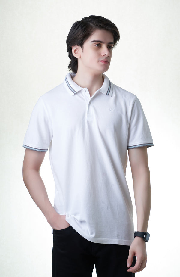 Tipped Polo Jersey Shirt