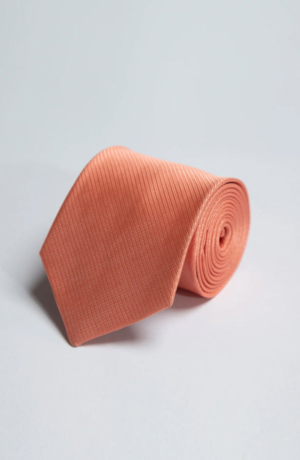 Microfibre Tie - Peach