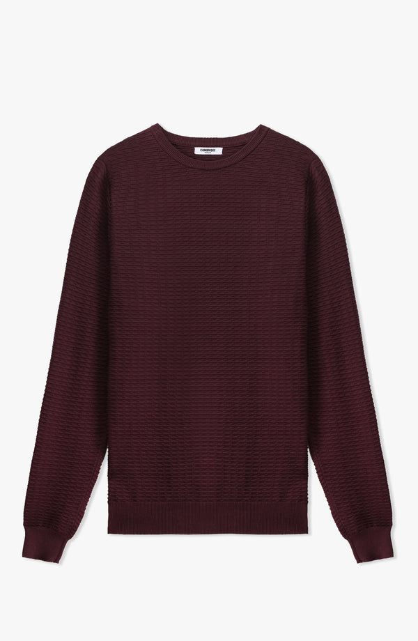 Cotton Sweater - Maroon