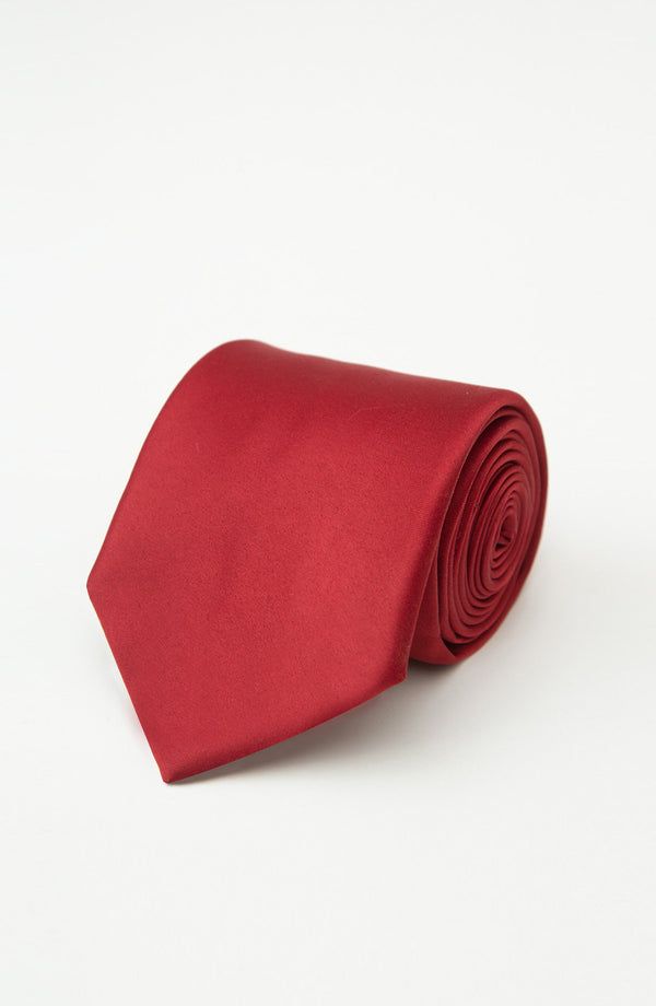 Microfibre Tie - Maroon