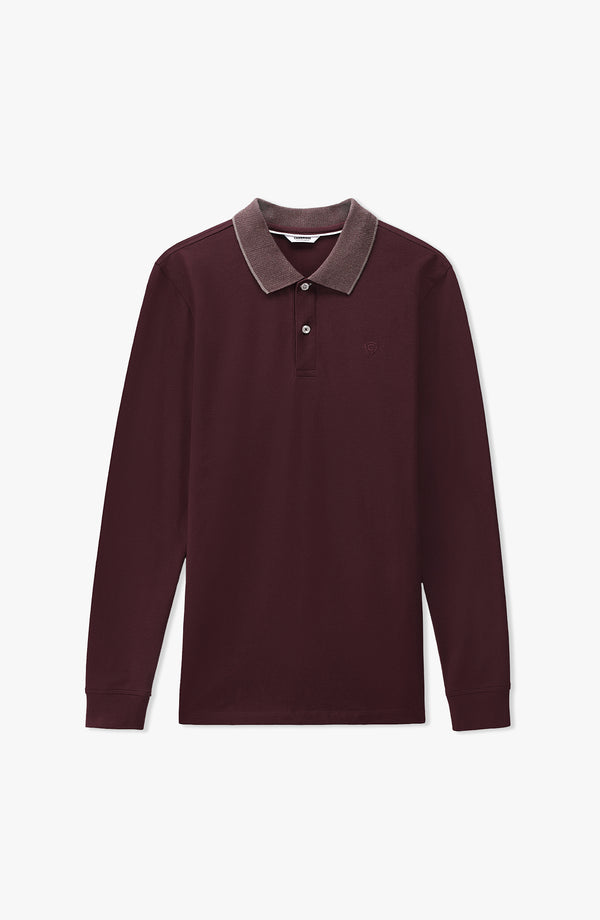 Stretch Smart Fit Polo - Burgundy
