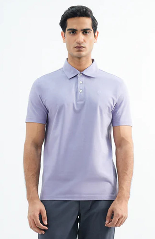 Self Collar Polo - Lavender
