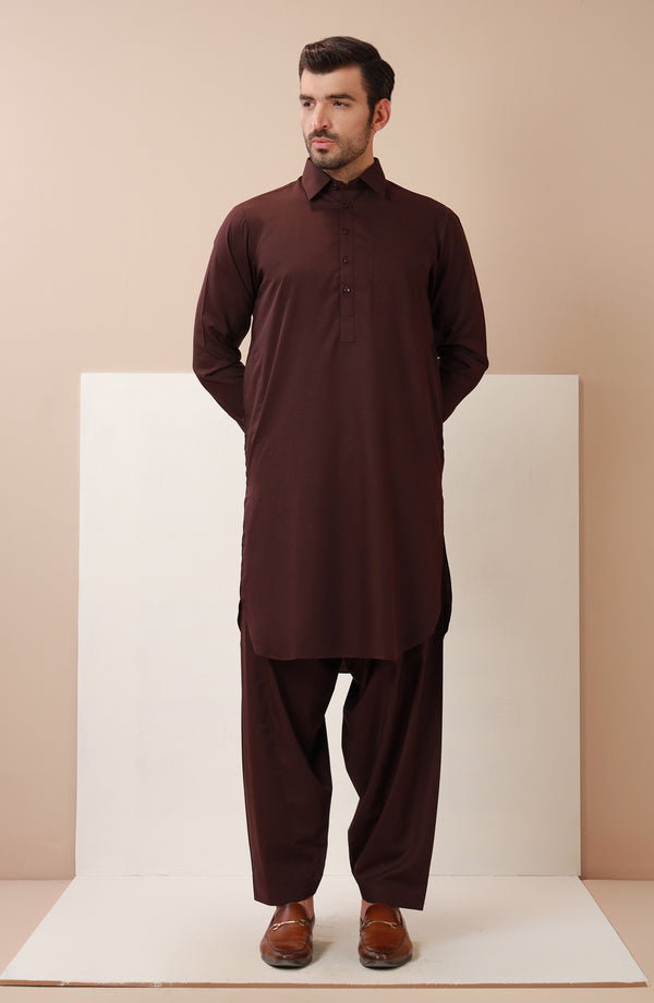 Basic Shirt Collar Shalwar Suit