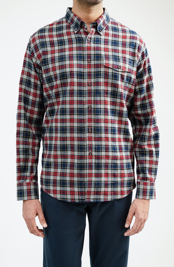 Flannel Shirt Regular Fit - Red