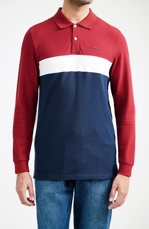 Stretch Cross Polo Smart Fit - Navy