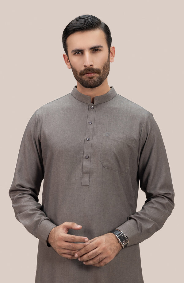 Basic Band Collar Shalwar Suit