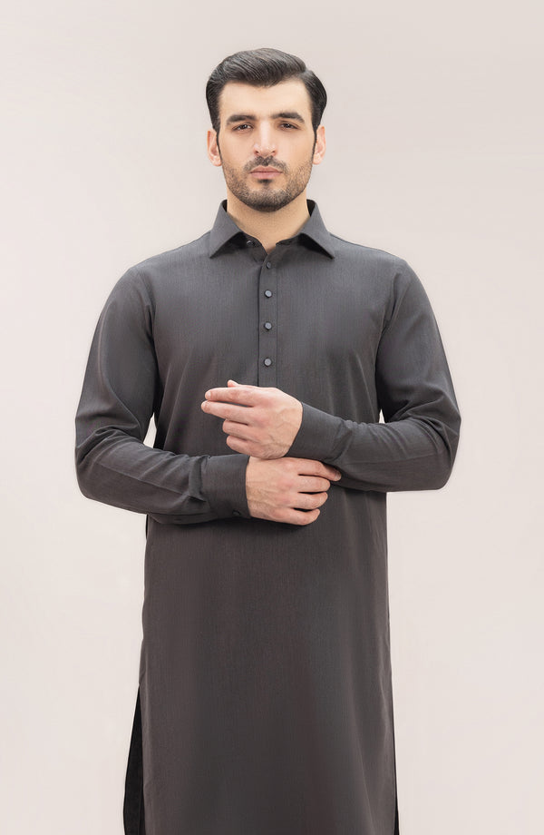 Basic Shirt Collar Shalwar Suit