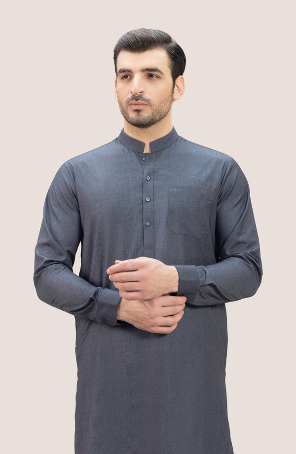 Basic Band Collar Shalwar Suit