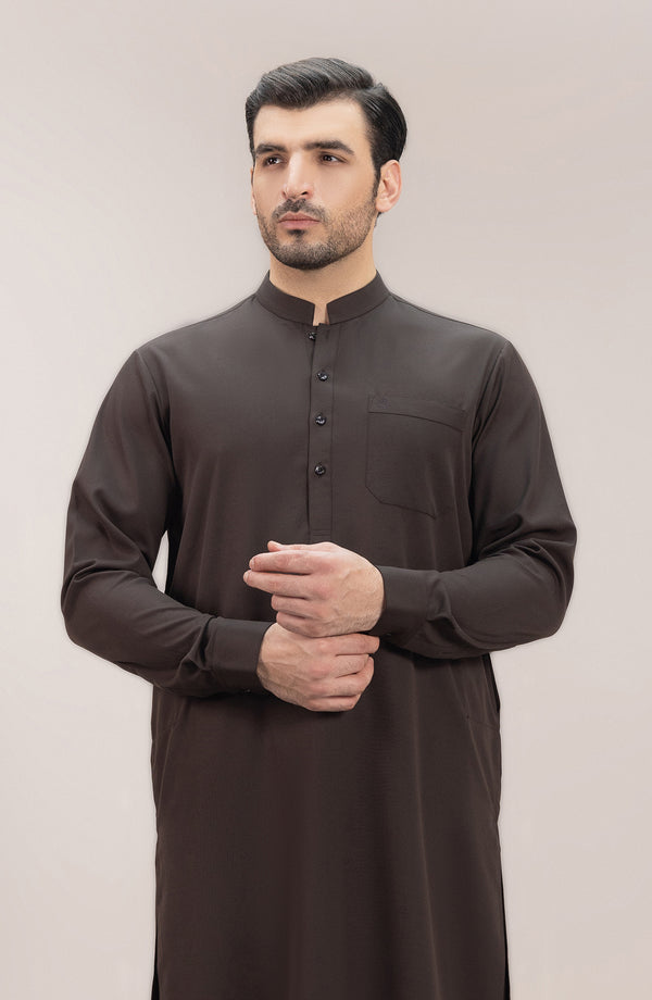 Basic Band Collar Shalwar Suit