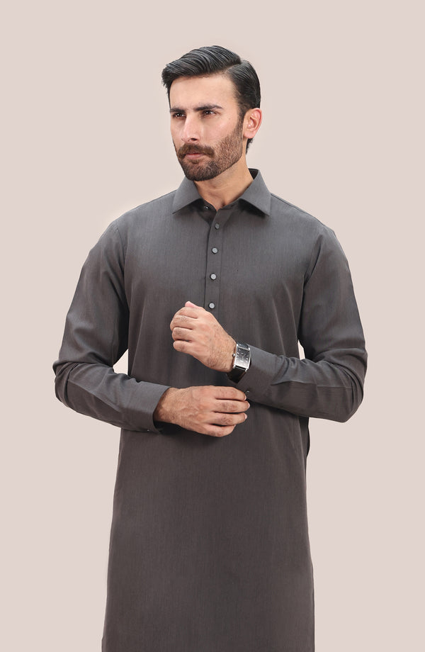 Basic Shirt Collar Shalwar Suit