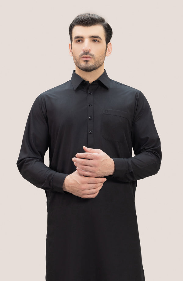 Basic Shirt Collar Shalwar Suit