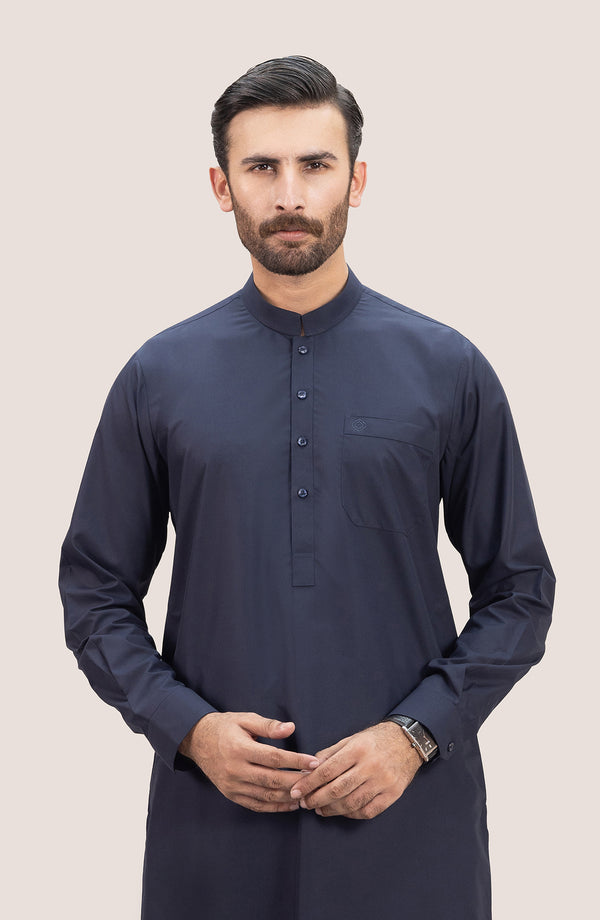 Basic Band Collar Shalwar Suit