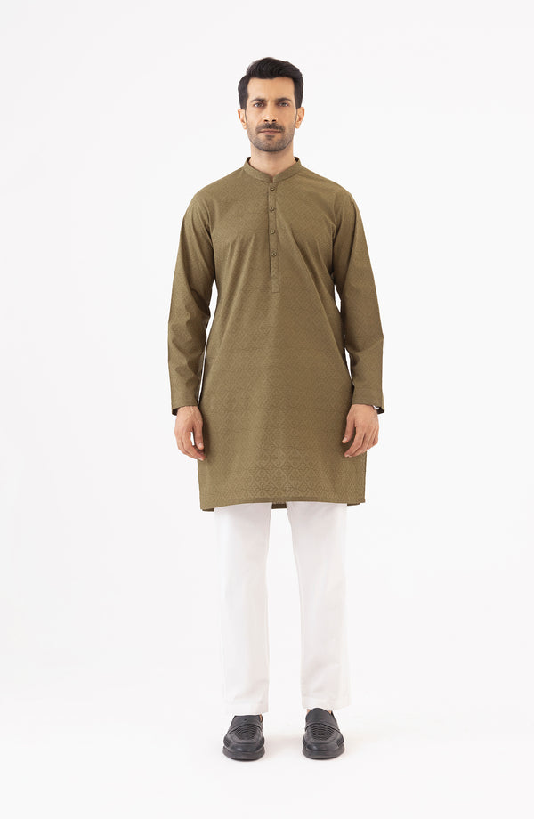 Schiffli Embroidered Kurta