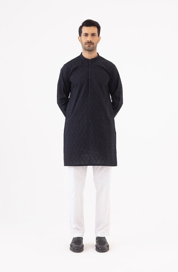 Schiffli Embroidered Kurta