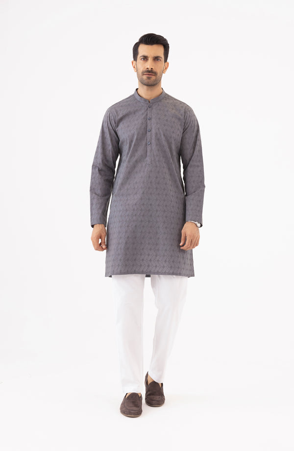 Schiffli Embroidered Kurta