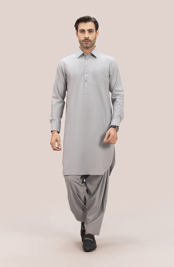 Basic Shirt Collar Shalwar Suit