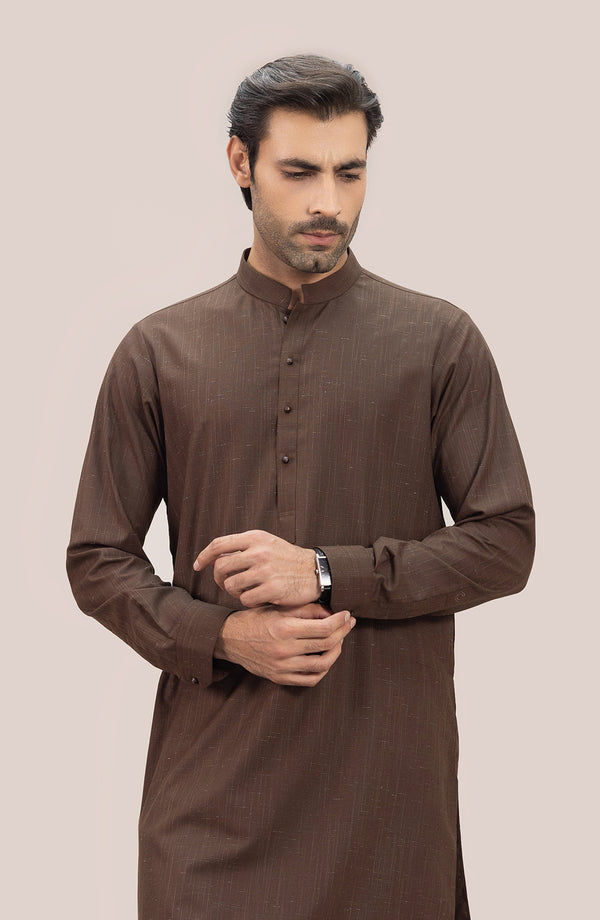Trendy Pajama Suit - Dark Brown