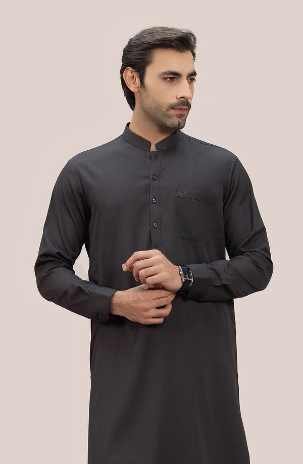 Basic Band Collar Shalwar Suit