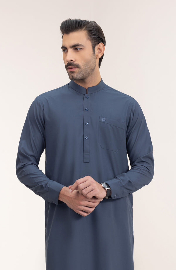 Basic Band Collar Shalwar Suit