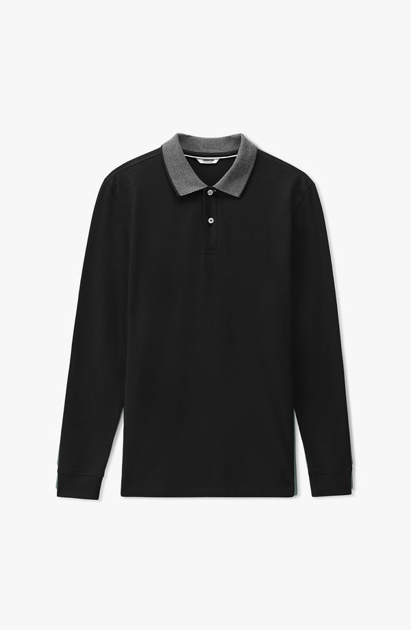 STRETCH POLO - BLACK