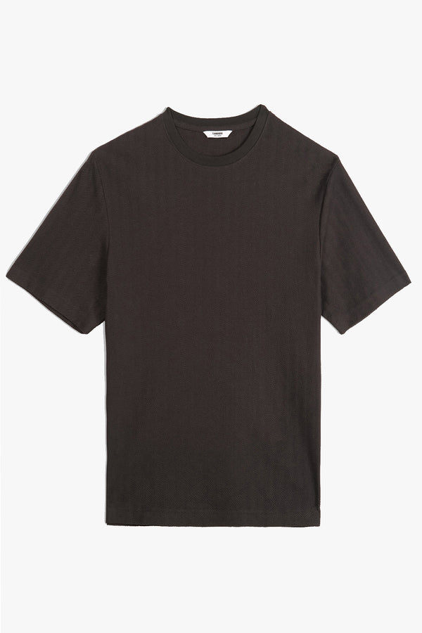 HERRINGBONE CREWNECK