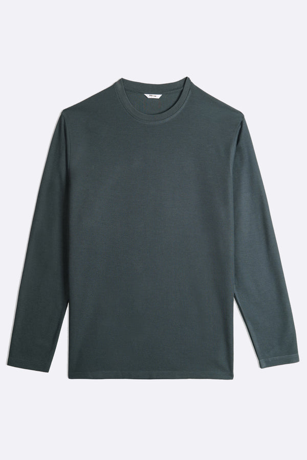 TEXTURED CREWNECK
