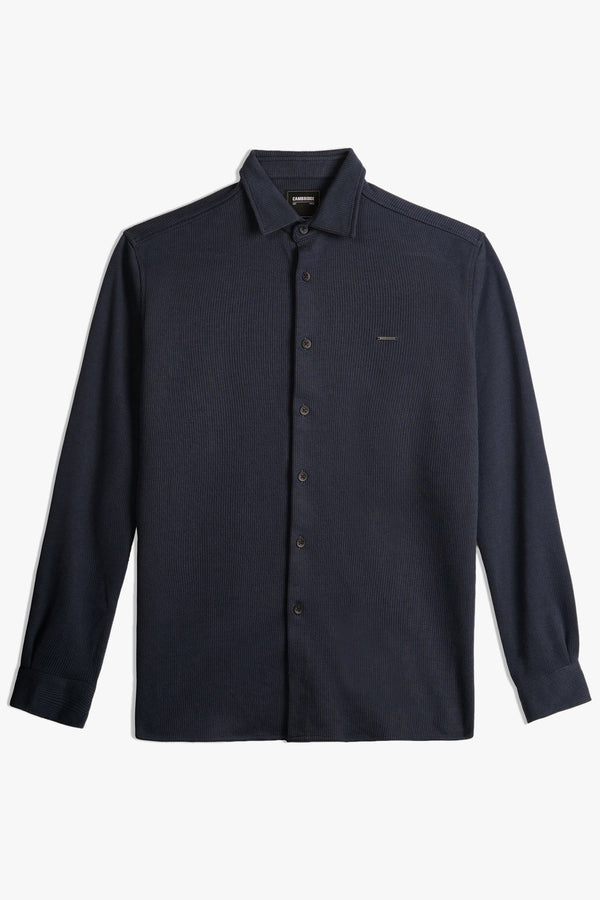 TEXTURED RIB BUTTON SHIRT