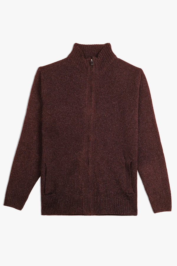 PLAIN ZIPPER SWEATER