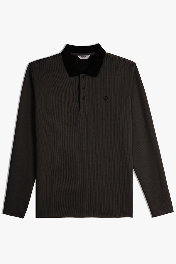 TEXTURE RIB POLO