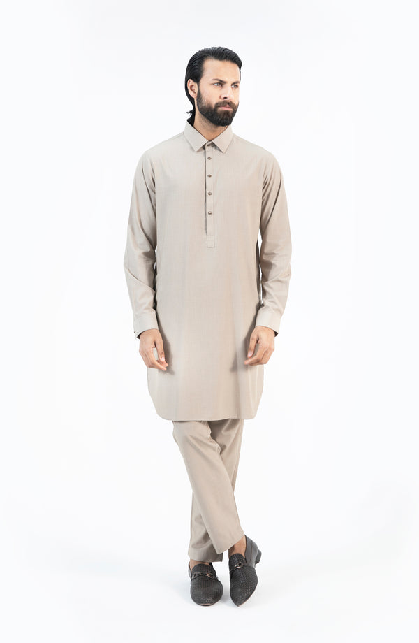 Fancy Pajama Suit - Light Brown
