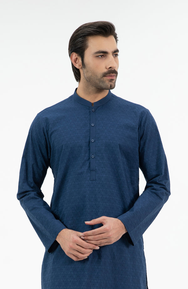 Schiffli Embroidered Kurta