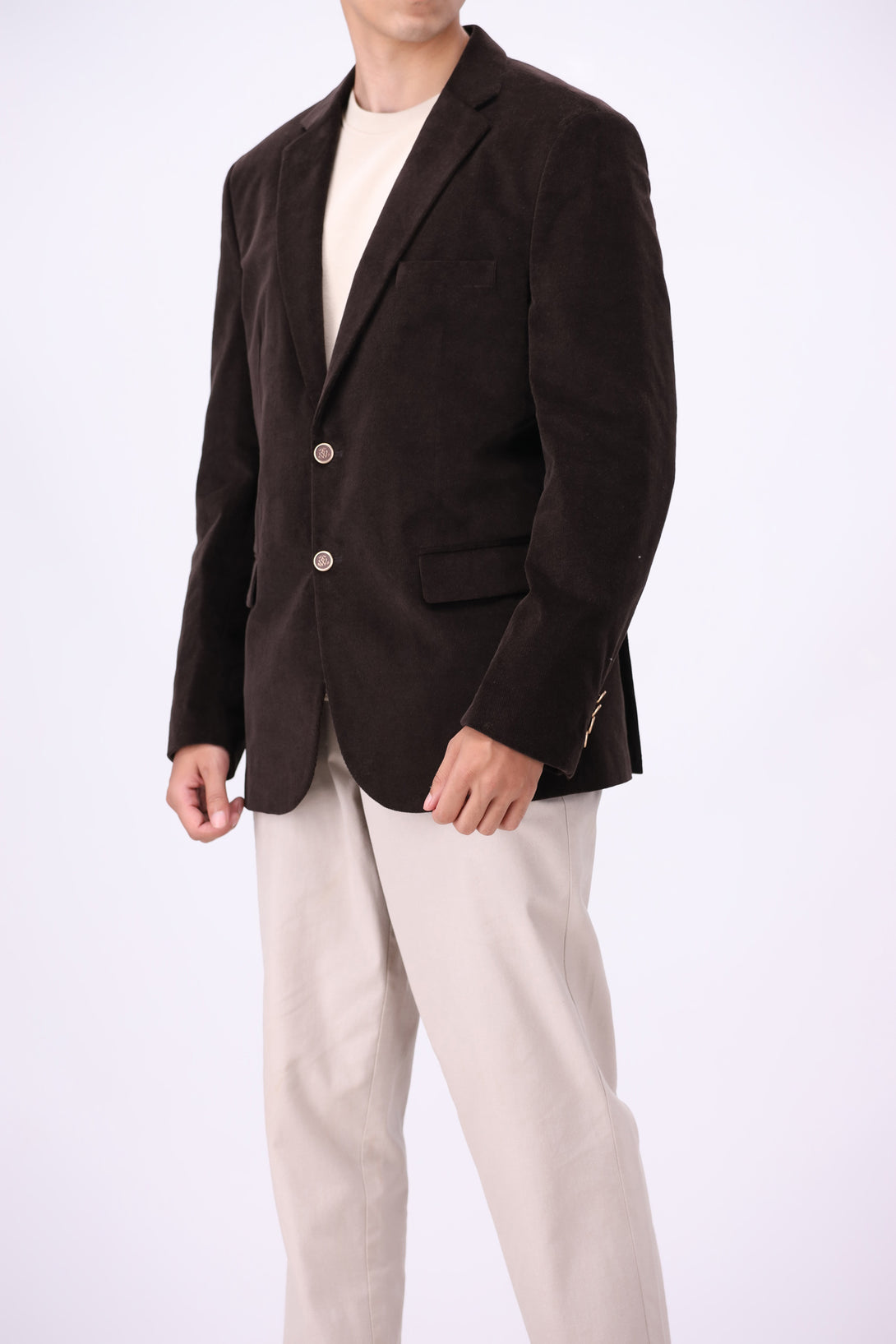 Codra Blazer CORDUROY BLAZER - DARK BROWN