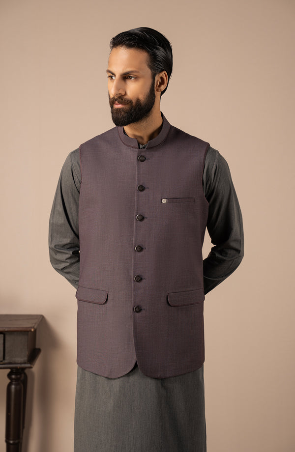 FANCY WAISTCOAT - PURPLE
