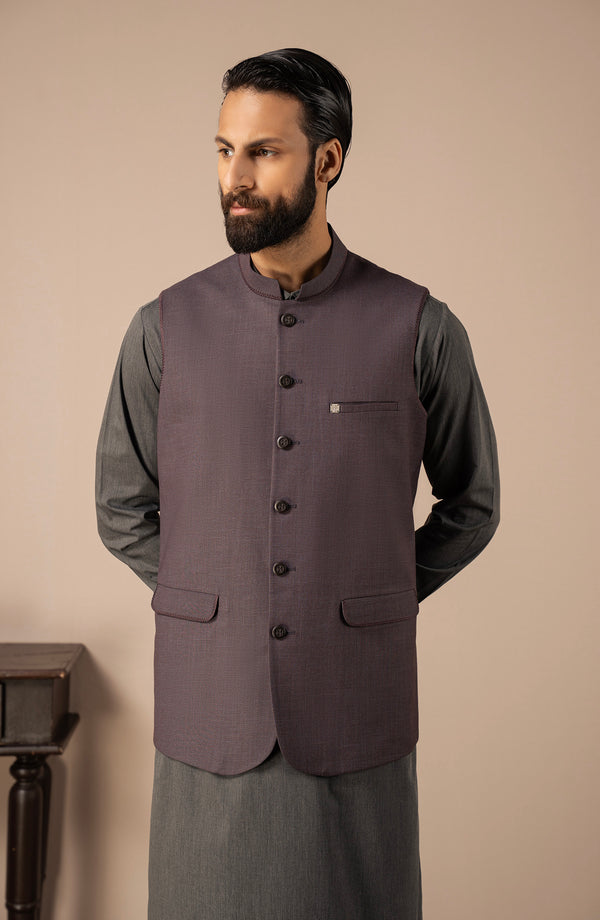 FANCY WAISTCOAT - PURPLE