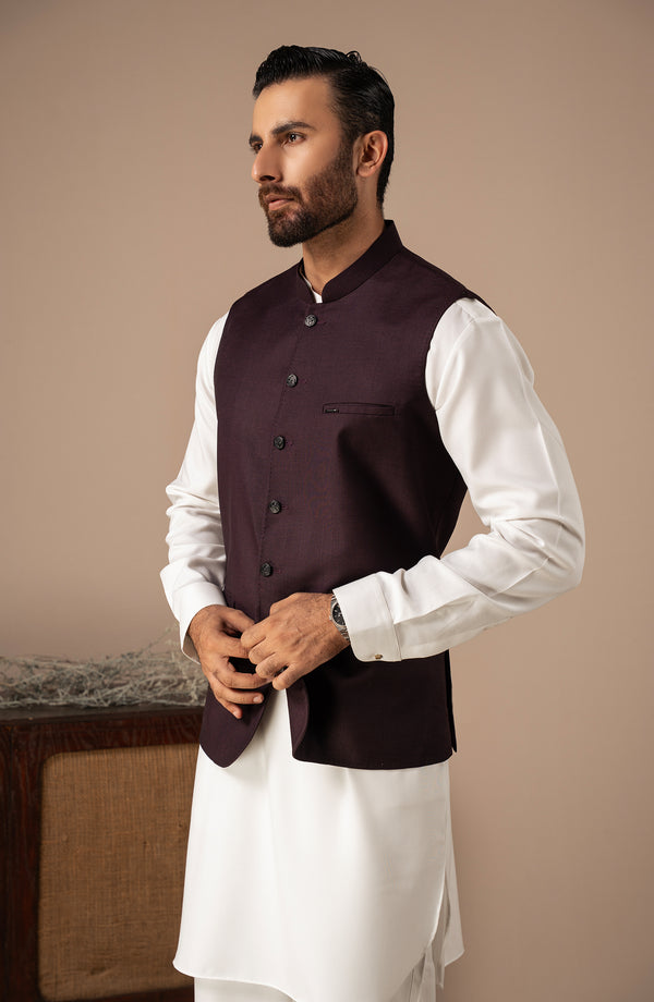 FANCY WAISTCOAT - MAROON