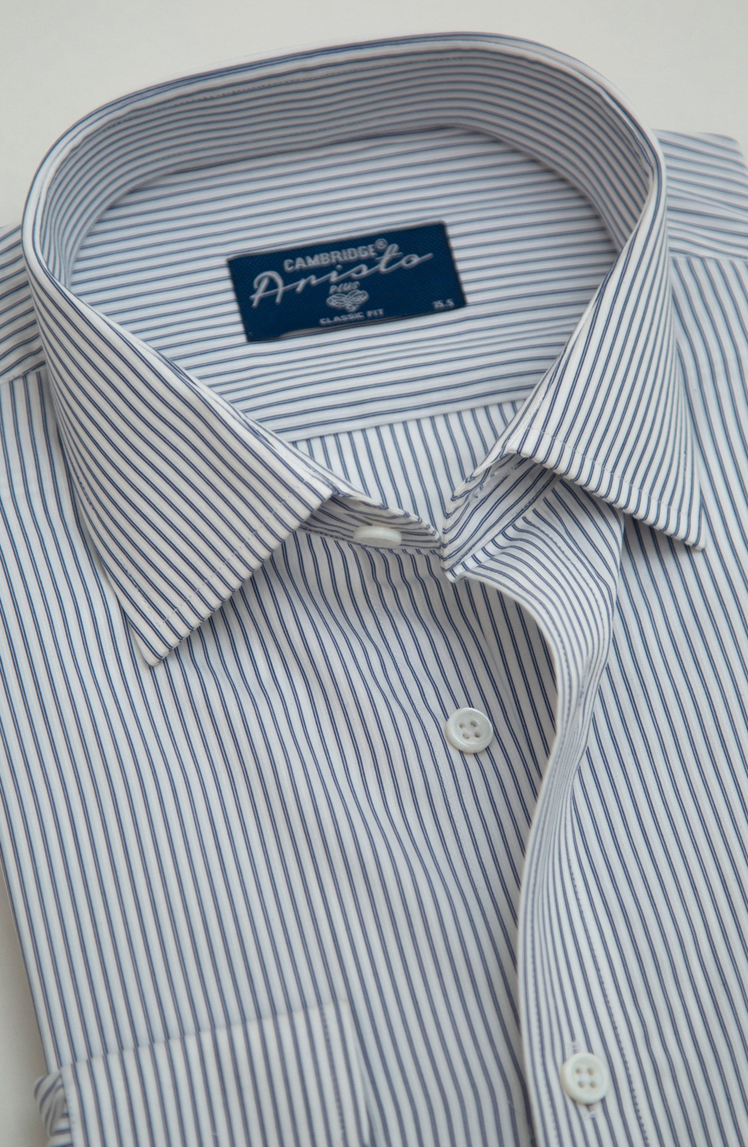 White/Navy Formal Shirt – Cambridge Shop