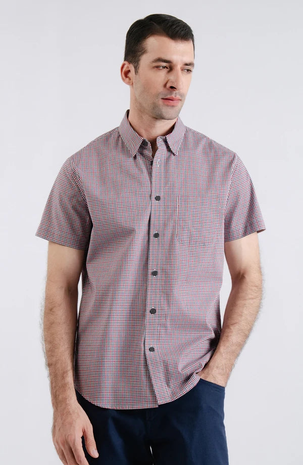 Half Sleeves Yarn Dyed Shirt