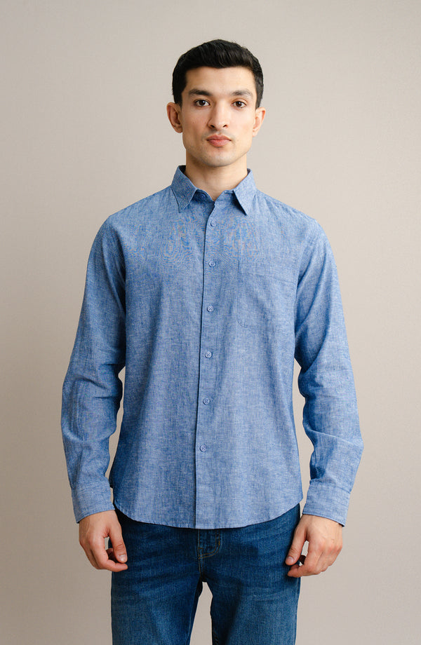 Full Sleeves Cotton Linen Shirt