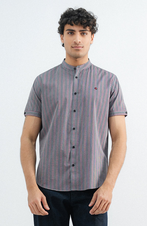 Half Sleeves Yarn Dyed Shirt