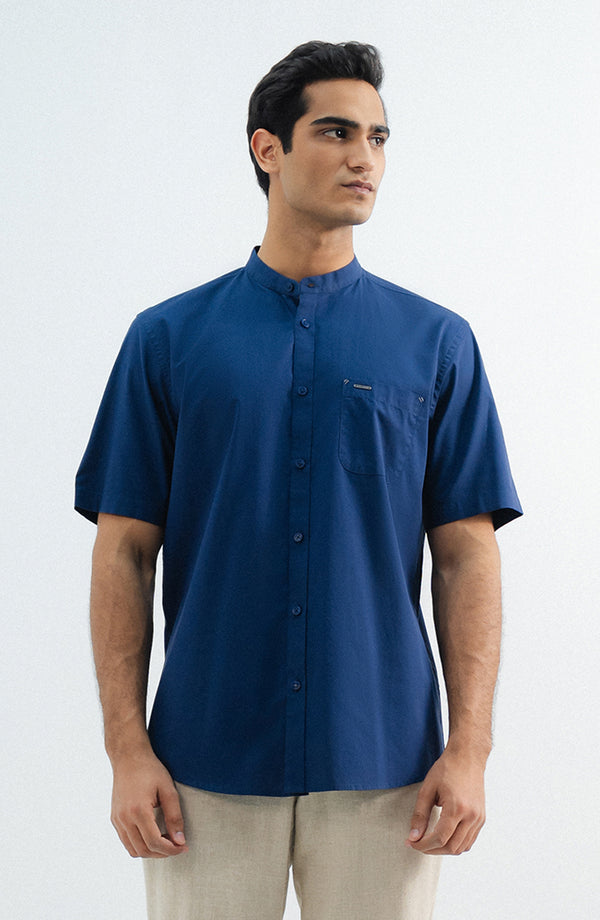 Half Sleeves Mill Dyed Shirt